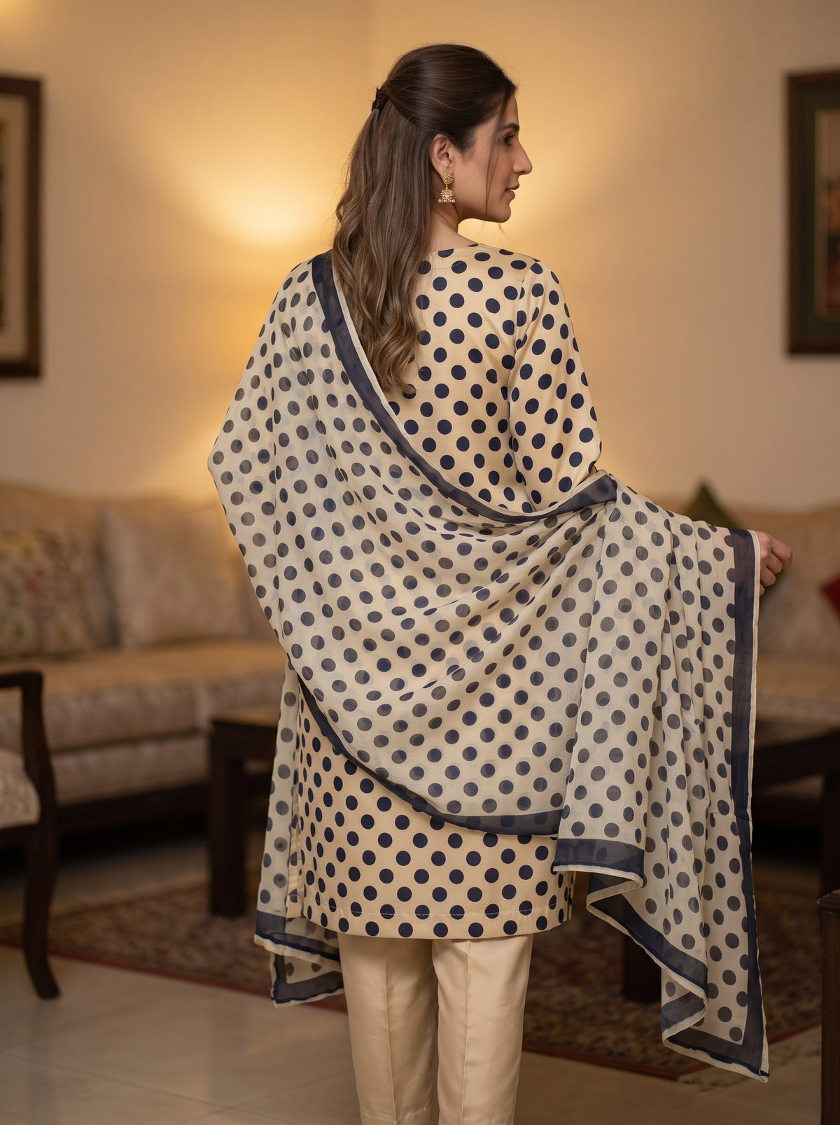 Unstitched Printed Shamoz Silk Three-Piece Wear