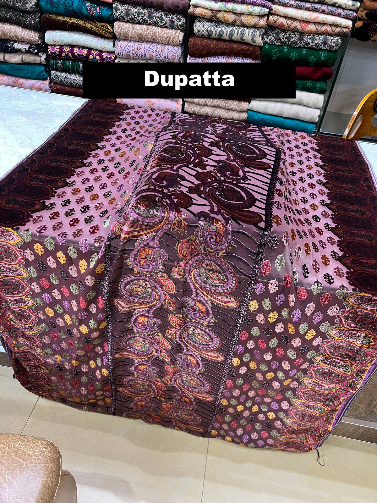 3-Piece Unstitched Palachi Suit – Mauve