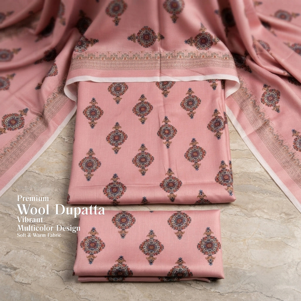 Blush Pink Medallion Printed Marina 3 Piece Suit