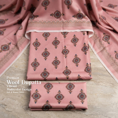 Blush Pink Medallion Printed Marina 3 Piece Suit