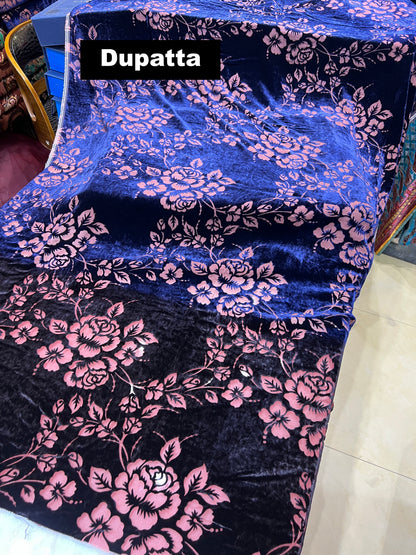 Elegant Palachi 3-Piece Unstitched Suit for Women