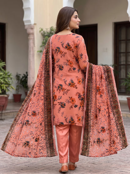 Premium Palachi Unstitched 3-Piece Ensemble