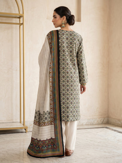 3 Piece Unstitched Micro Phoenix Print Velvet Suit | Buy Online