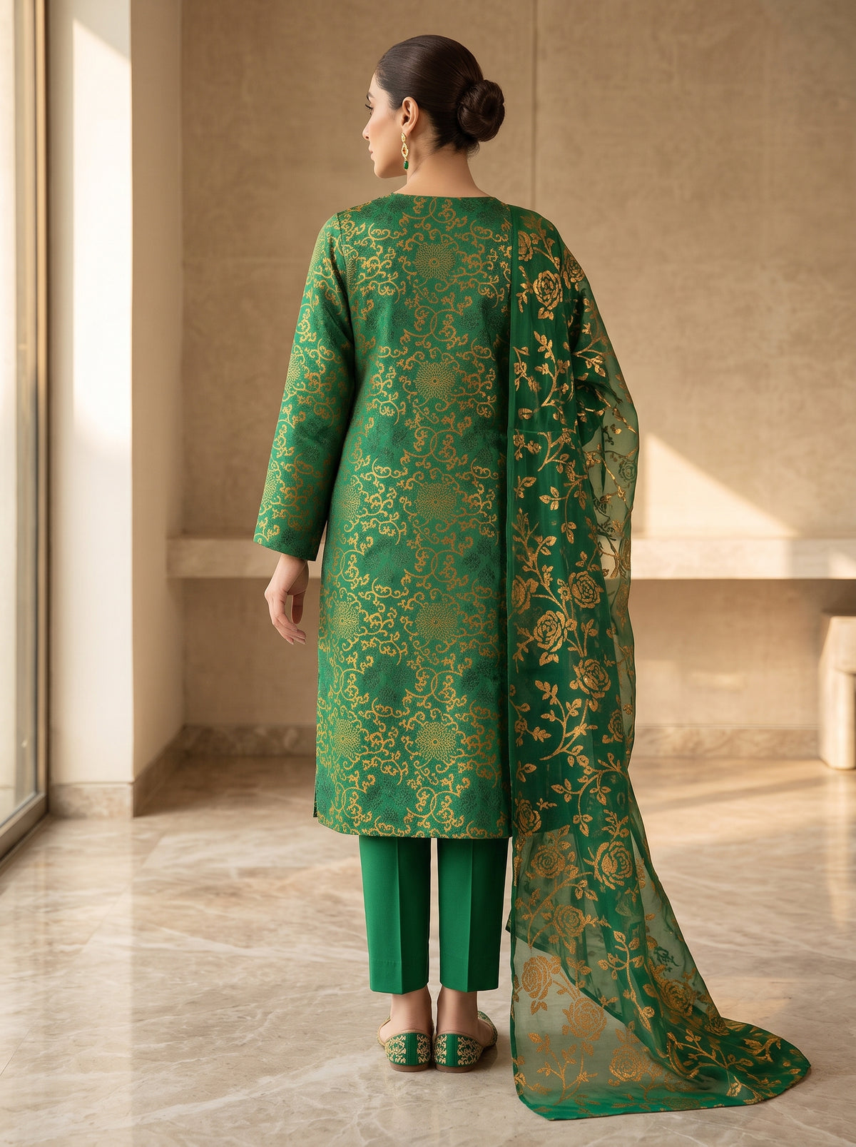Premium Silk Barosha Dupatta Suit | Eid & Wedding Collection