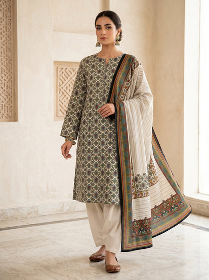 3 Piece Unstitched Micro Phoenix Print Velvet Suit | Buy Online