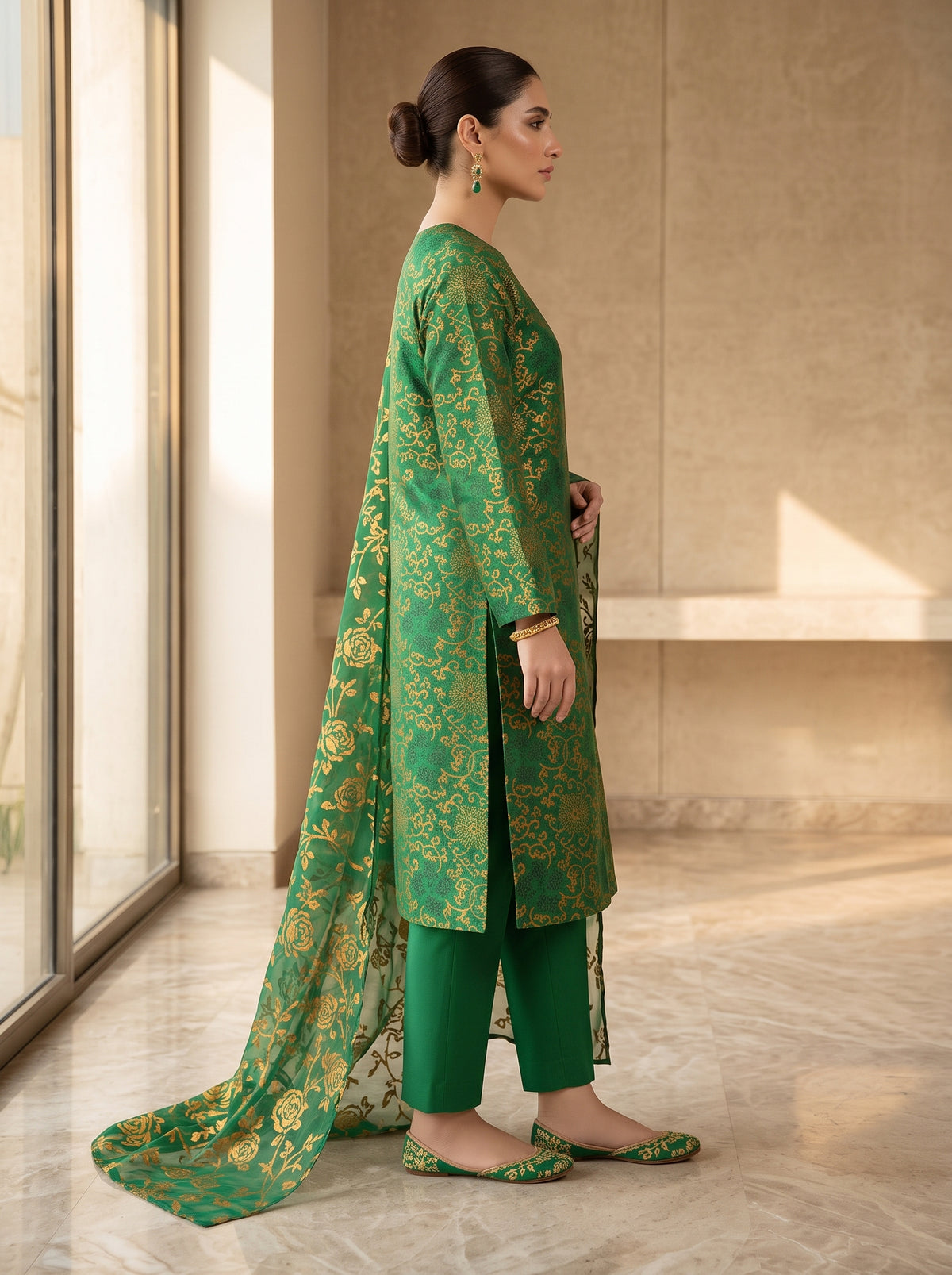 Premium Silk Barosha Dupatta Suit | Eid & Wedding Collection