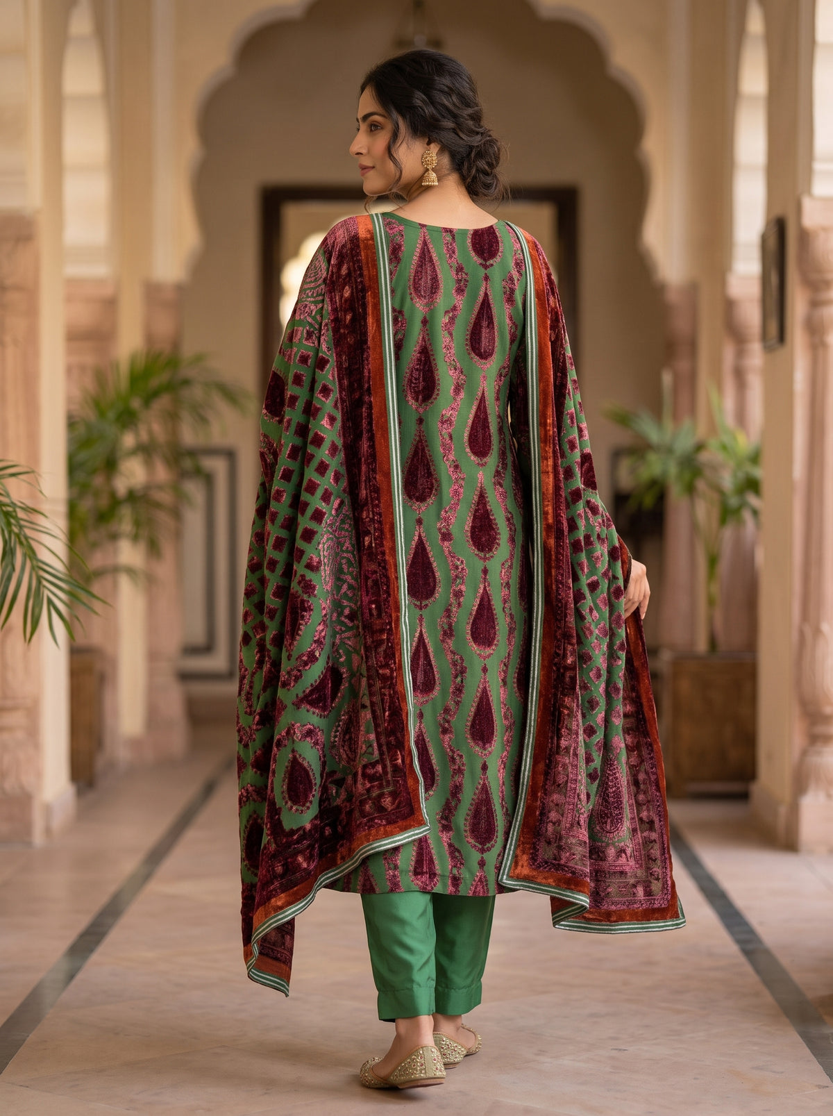 Exquisite Palachi Unstitched Suit with Silk Trouser