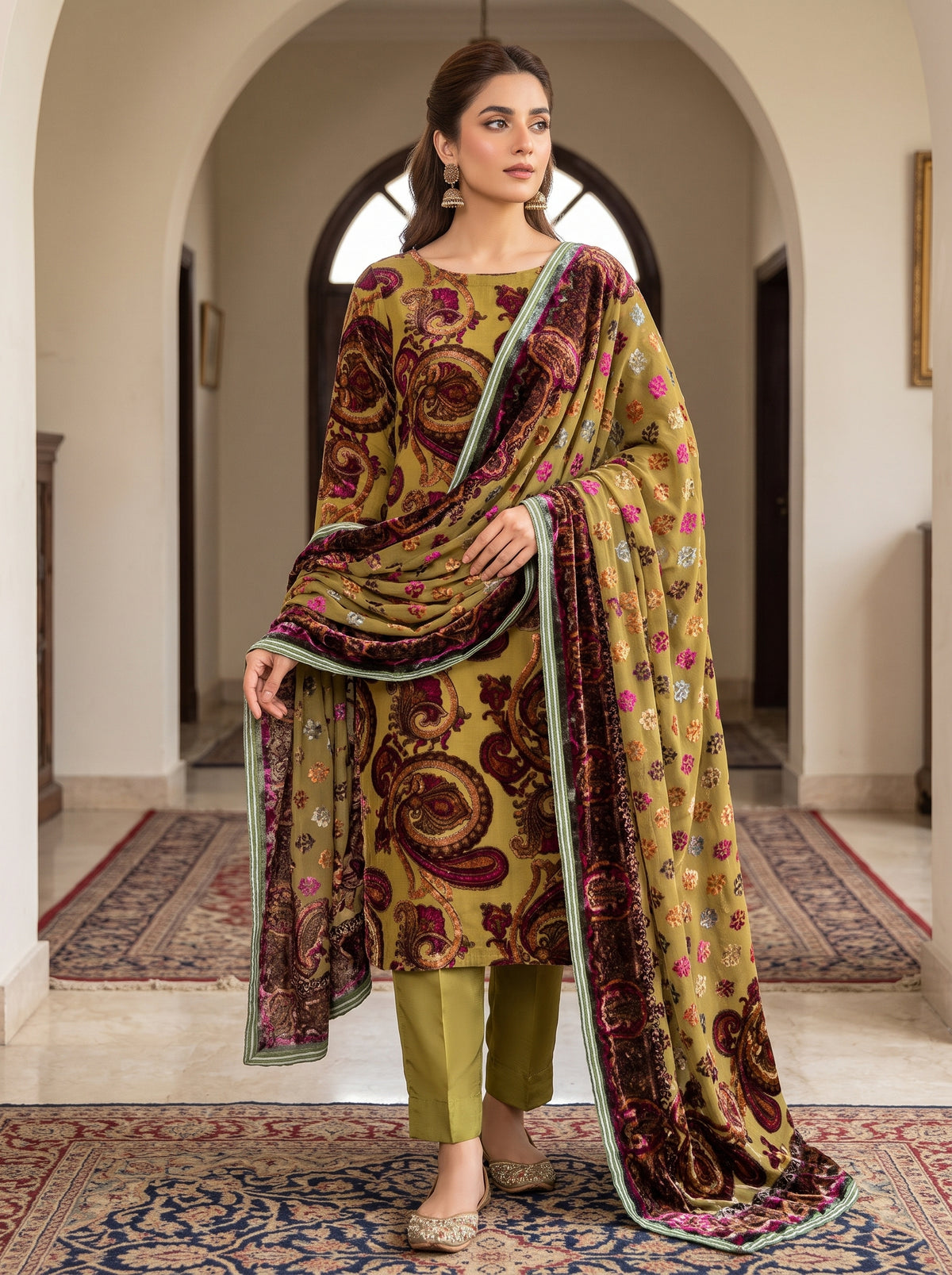 Elegant Winter Palachi 3-Piece Unstitched Collection