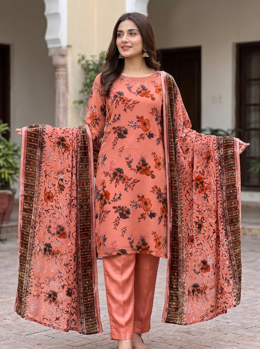 Premium Palachi Unstitched 3-Piece Ensemble