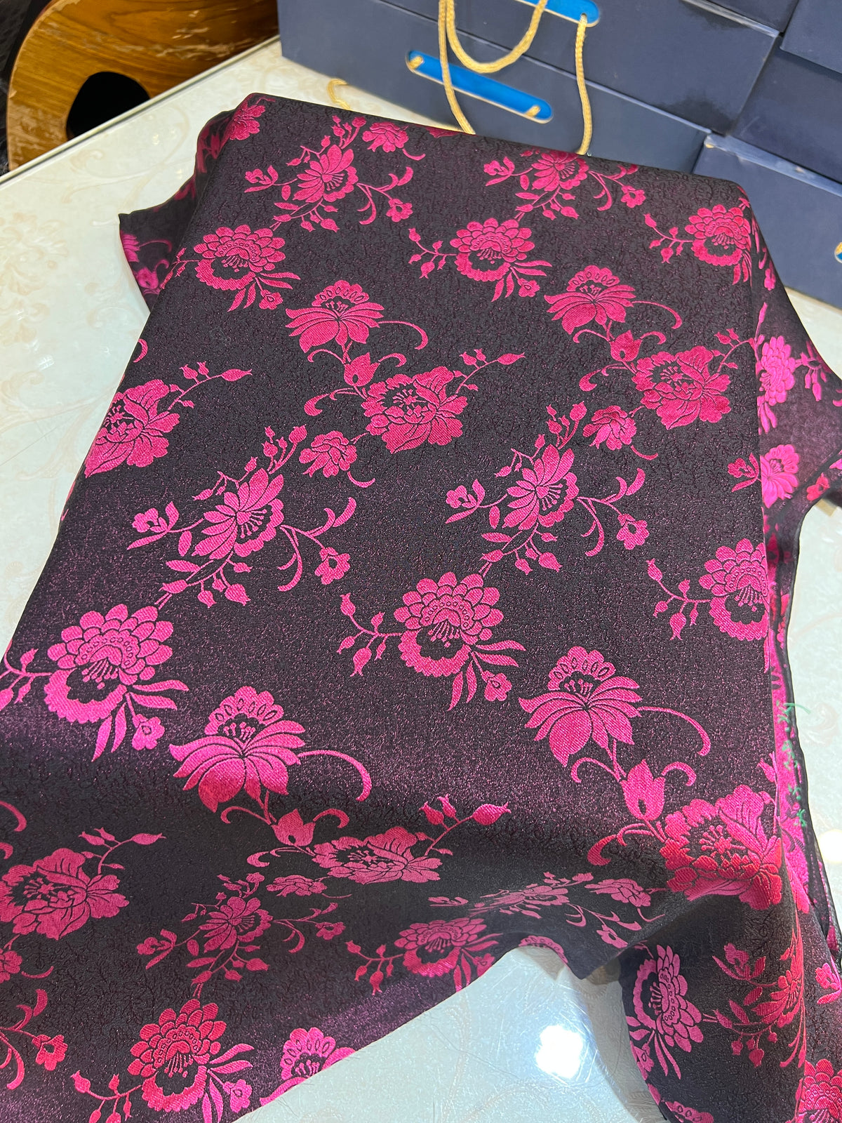 Classic Pakistani Unstitched Silk Suit in | Festive Party Wear
