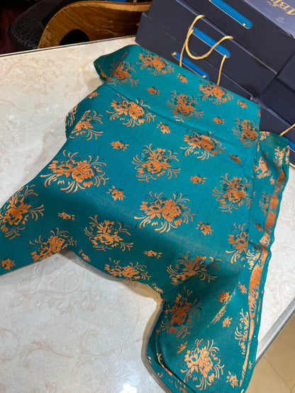 Pure China Pati Silk 3-Piece Unstitched Suit