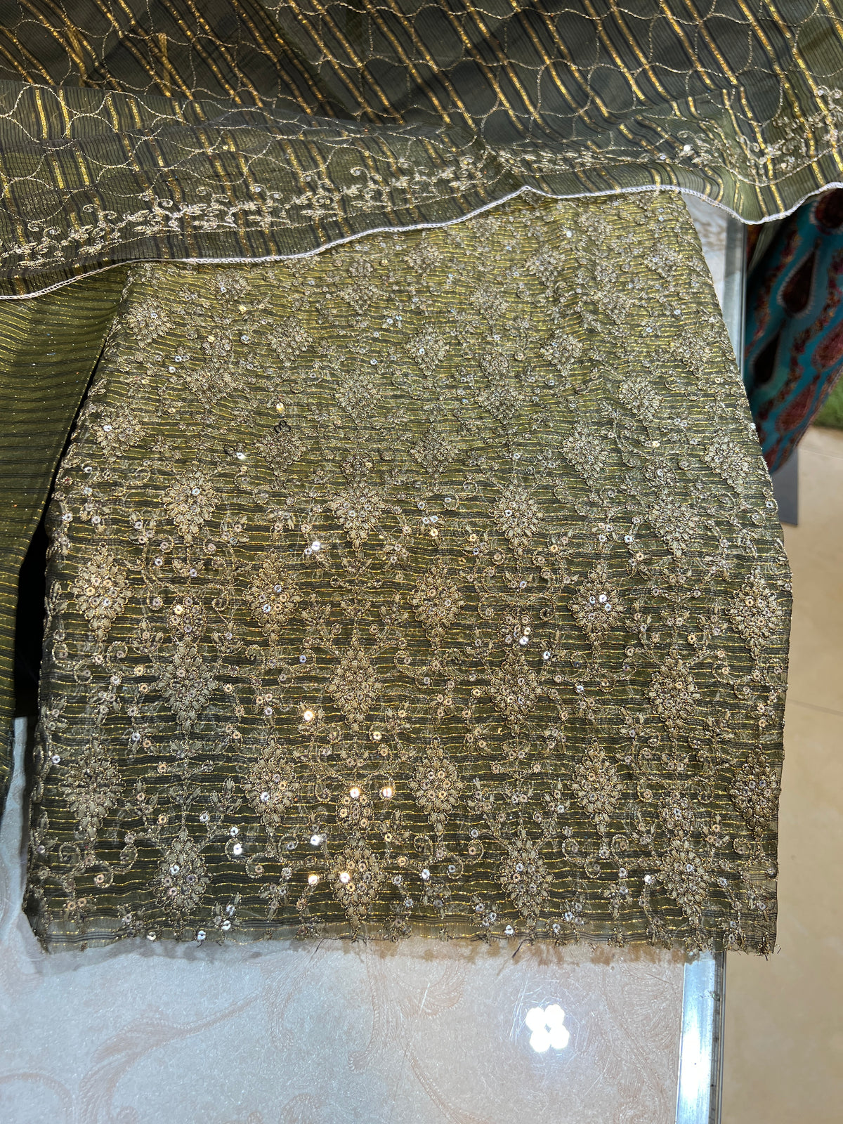 Luxury Zari Measuri Cotton Net Unstitched Formals