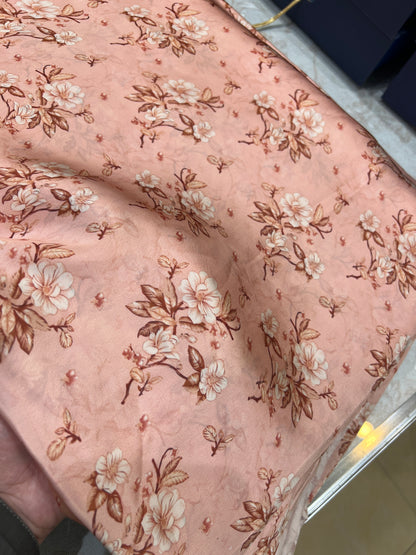Classic 3 Piece Unstitched Printed Silk Attire