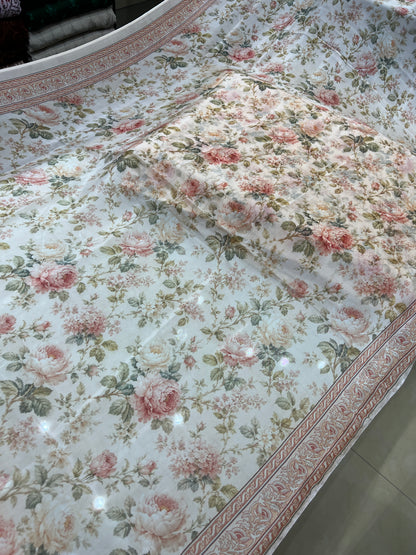Luxury 3 Piece Unstitched Silk Attire