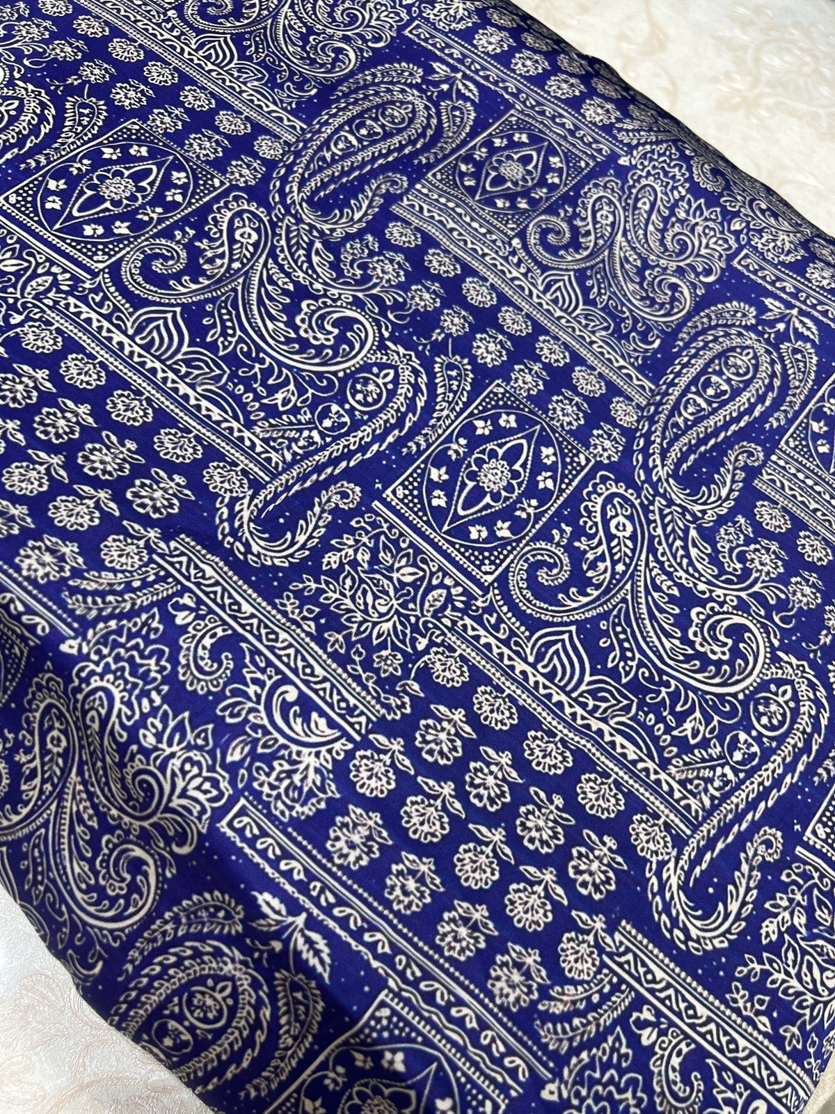 3 Piece Unstitched Printed Silk Dress