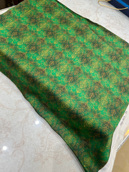 Premium Three-Piece Unstitched Shamoz Silk Outfit