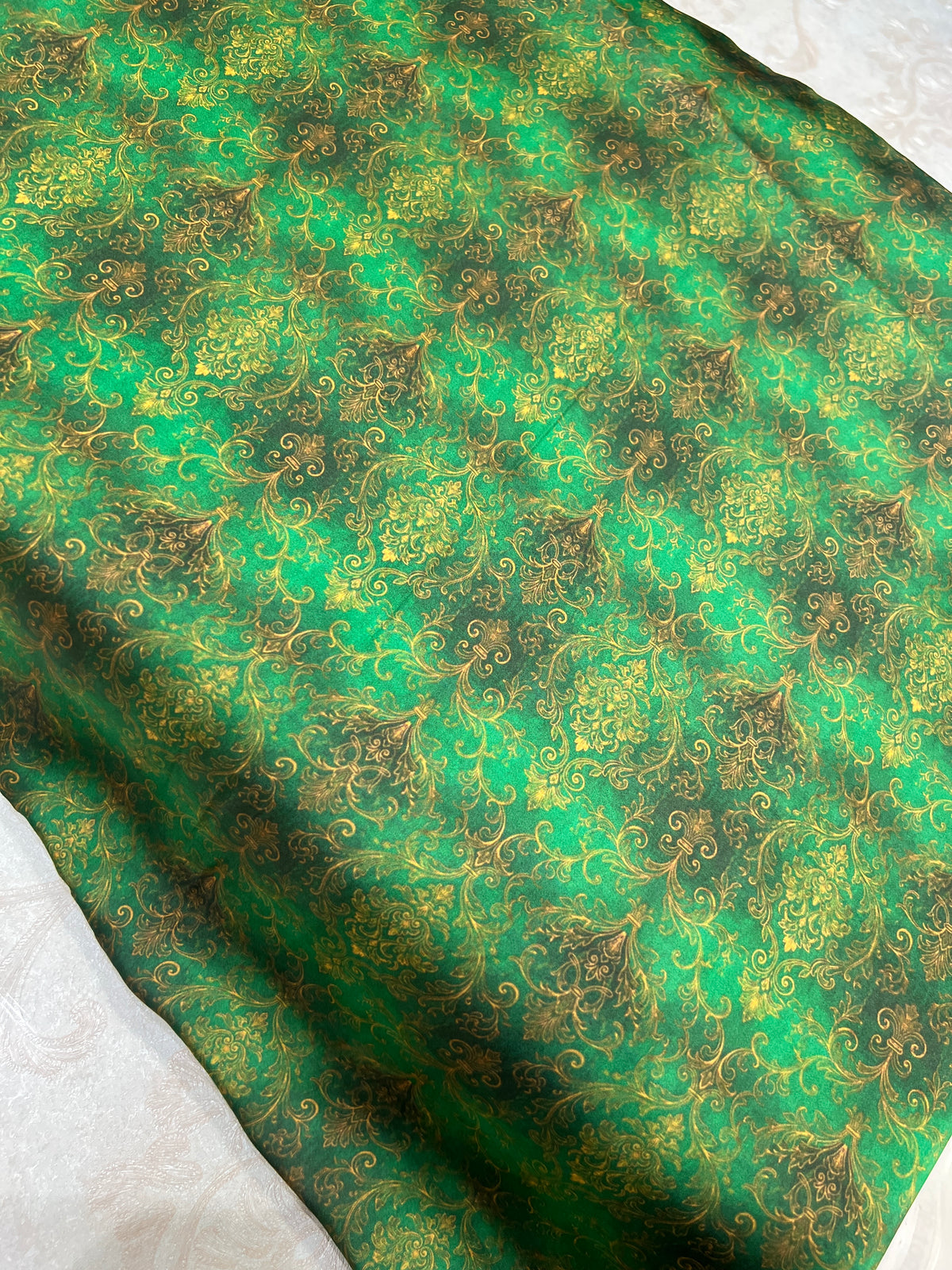 Premium Three-Piece Unstitched Shamoz Silk Outfit