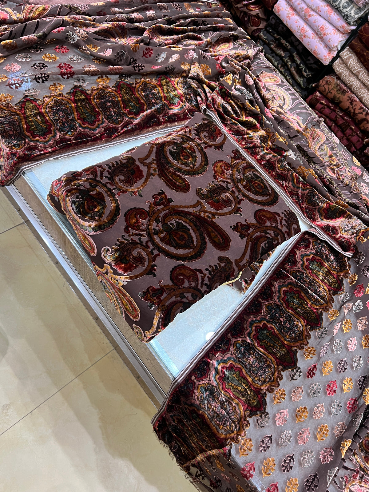 3-Piece Unstitched Palachi Suit – Chocolate Brown