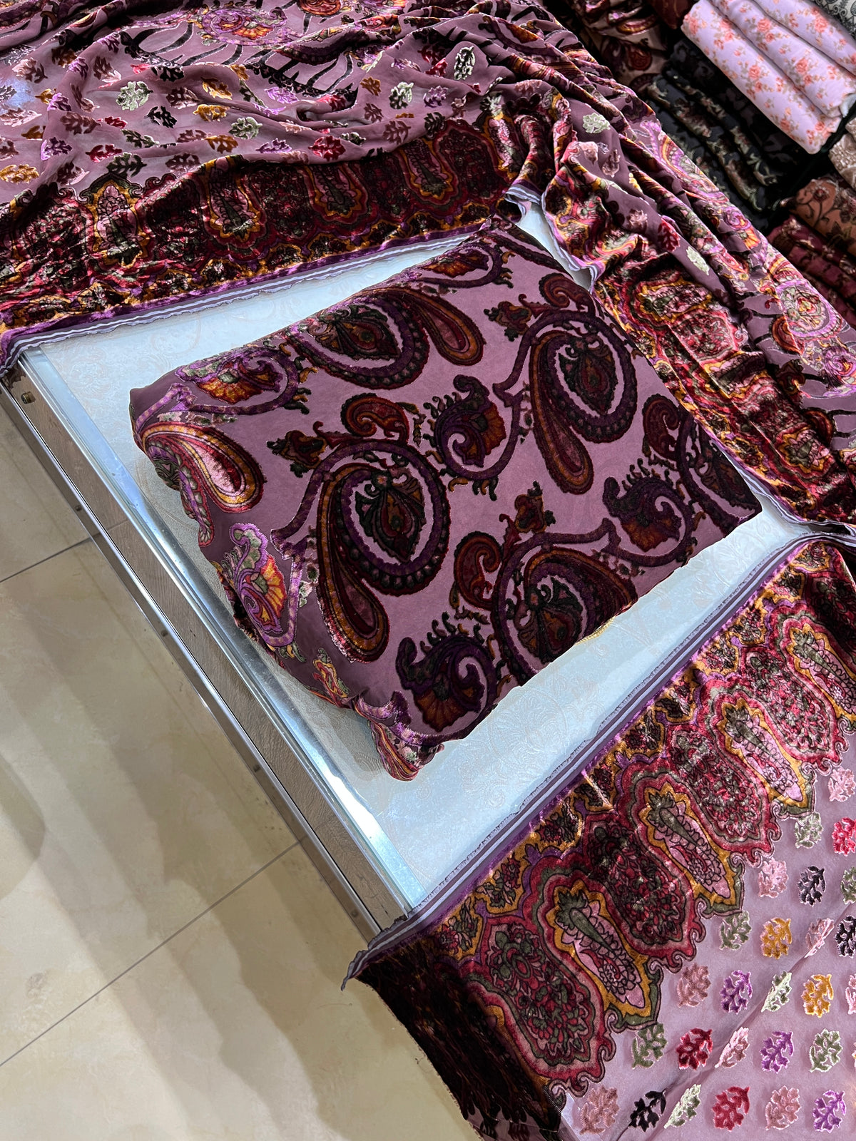 3-Piece Unstitched Palachi Suit – Mauve