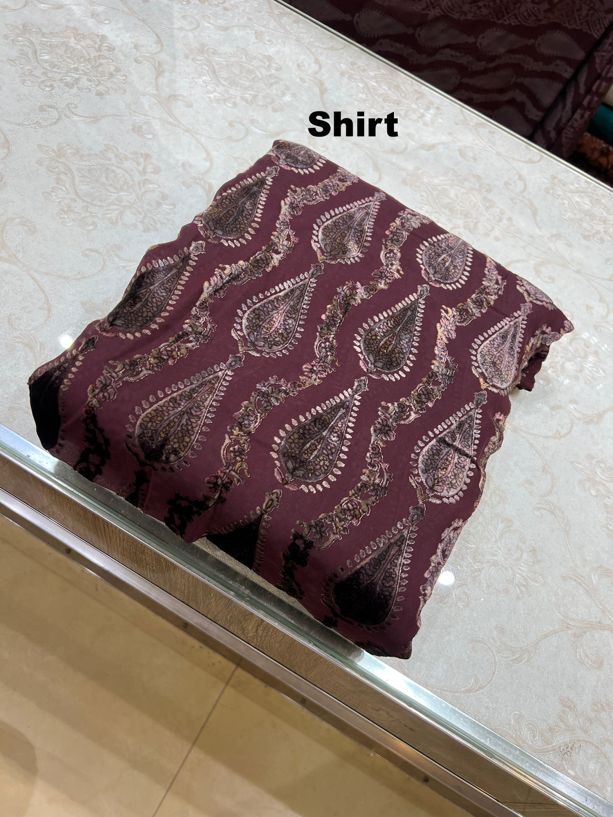 3-Piece Unstitched Palachi Suit – Plum