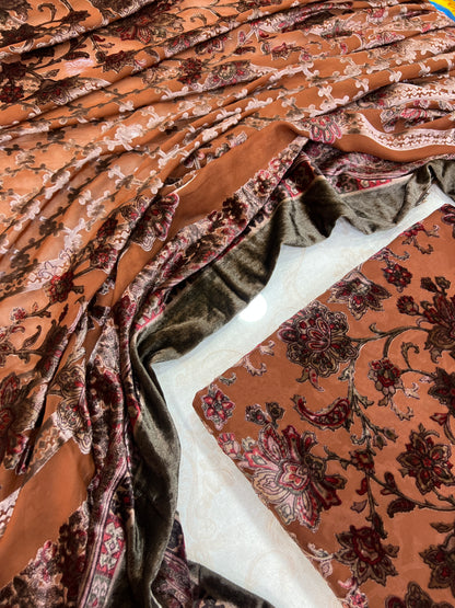 Exquisite Palachi Unstitched Suit with Silk Trouser