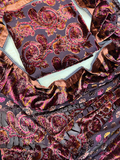 Classic Paisley Palachi Suit with Matching Silk Bottom