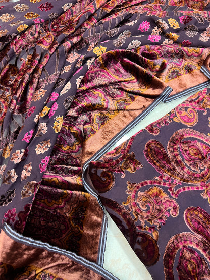 Classic Paisley Palachi Suit with Matching Silk Bottom