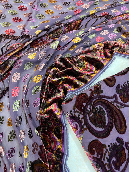 Traditional Palachi & Silk 3-Piece Unstitched Suit