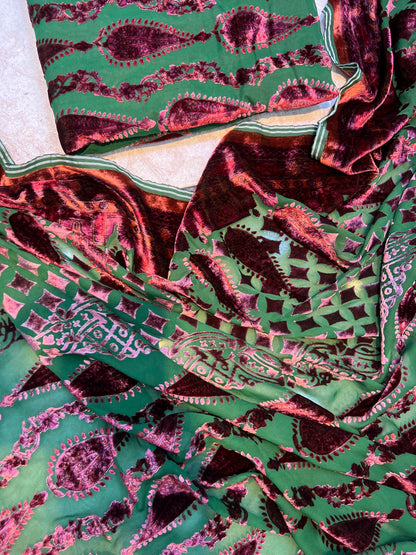 Exquisite Palachi Unstitched Suit with Silk Trouser