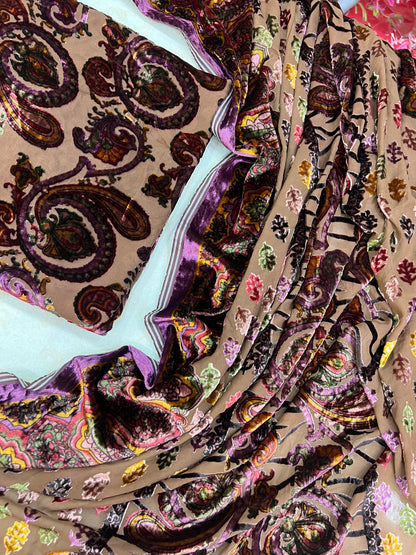 Unstitched Palachi Shirt & Dupatta with Plain Silk